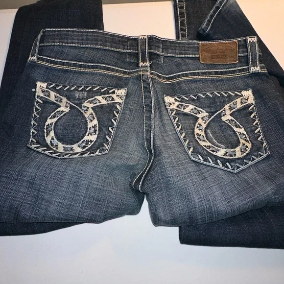 Big Star Blue Liv Boot Cut Jeans SZ 31XL - Picture 5 of 13